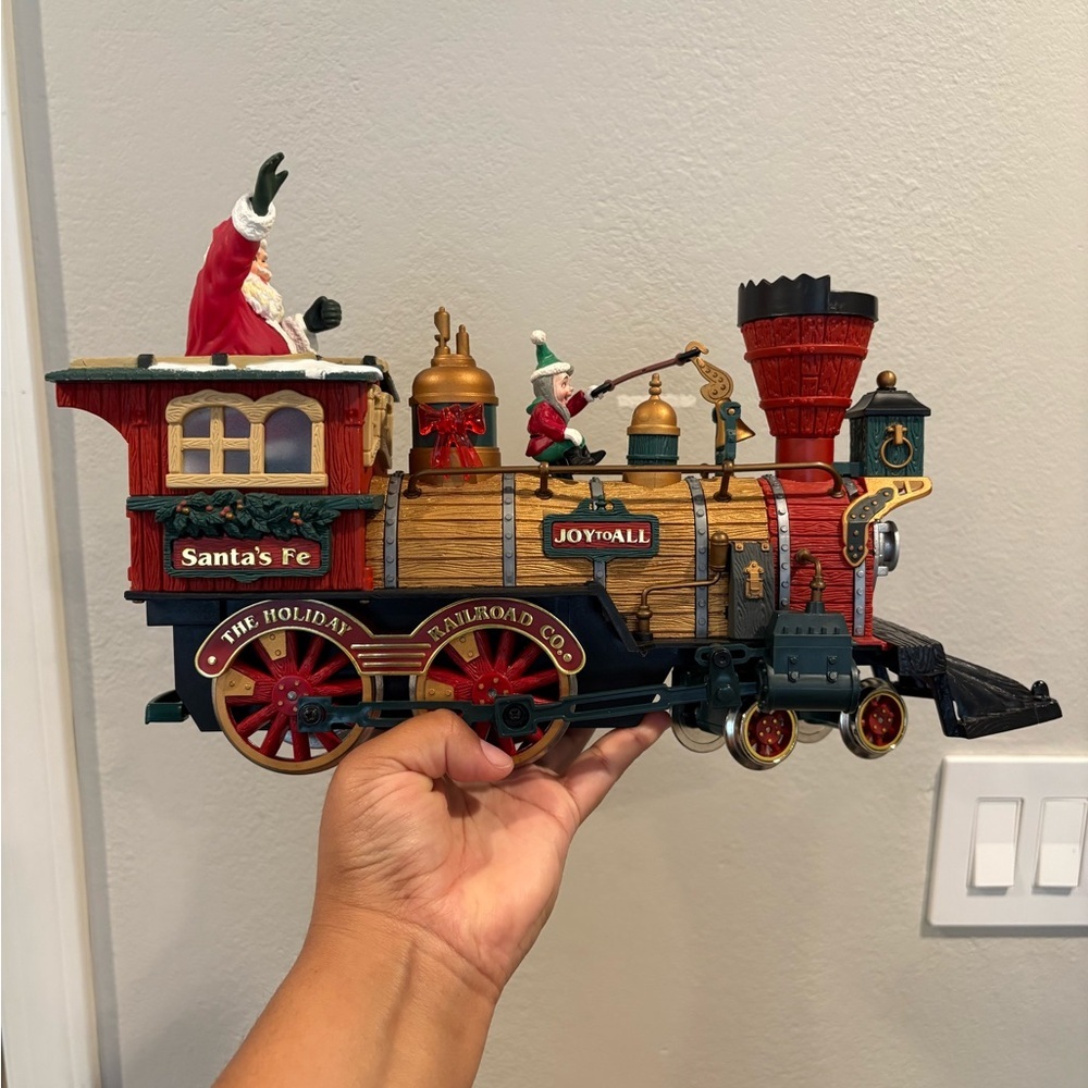 New Bright The Holiday Express Christmas Train Car #387 Santa's Fe "Engine" 1995 - Picture 7 of 16